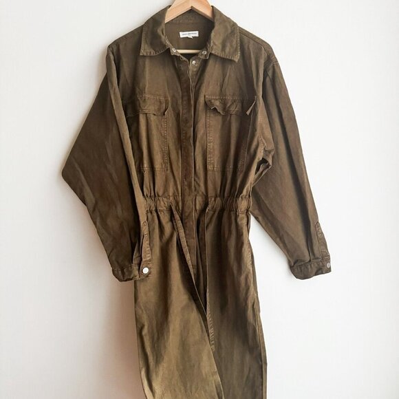 Good American Olive Green Cargo Style Jumpsuit 1 - Picture 5 of 8